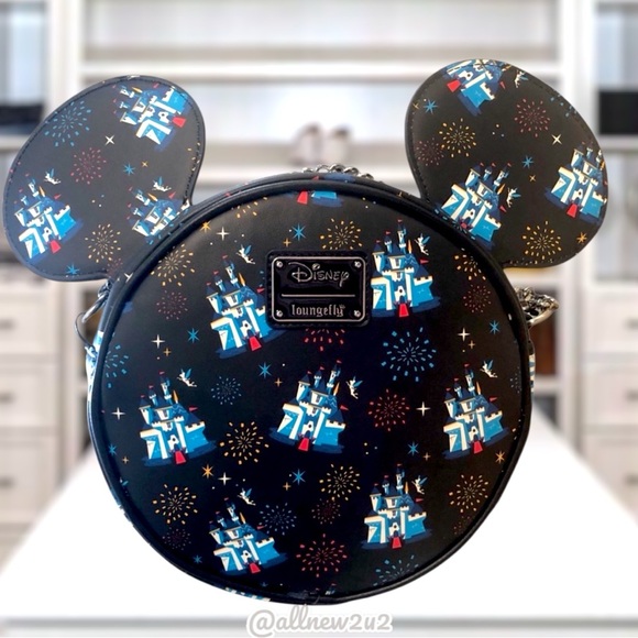 Disney Handbags - New Disney (land) 65th Anniversary Loungefly Mickey Mouse Ears Handbag